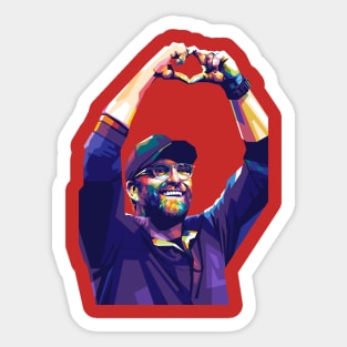 jurgen klopp wpap style Sticker